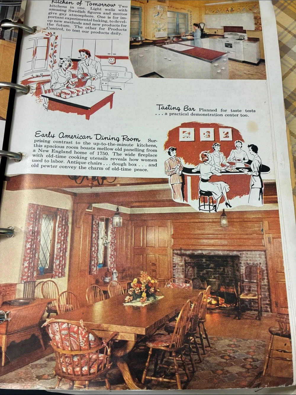 Betty Crocker Red and White Decorative Picture Cook Book 1950